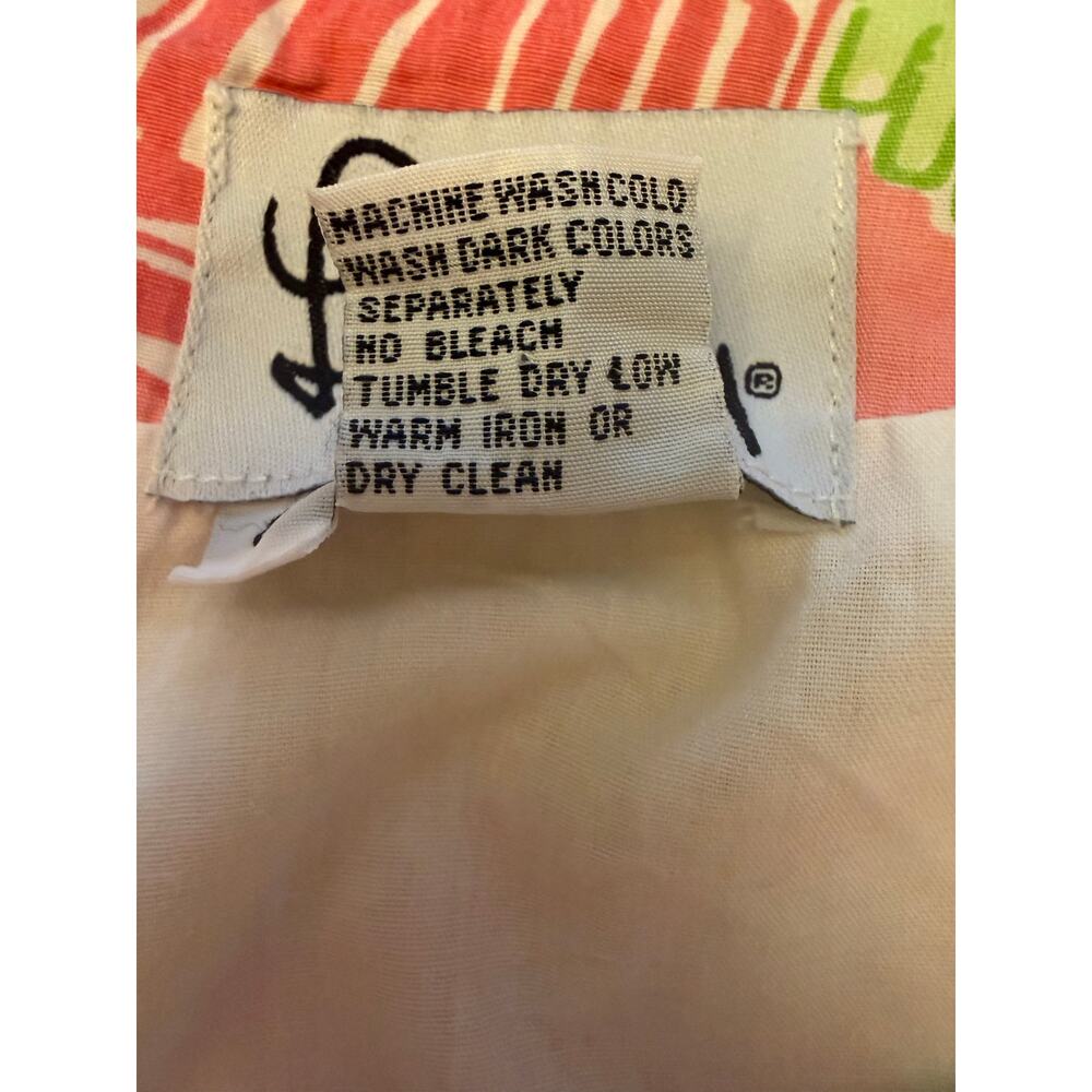 Vintage Lilly Pulitzer Juice Bar Mini Skirt 8 Pink Tiki Beach Preppy White Label - Picture 6 of 6